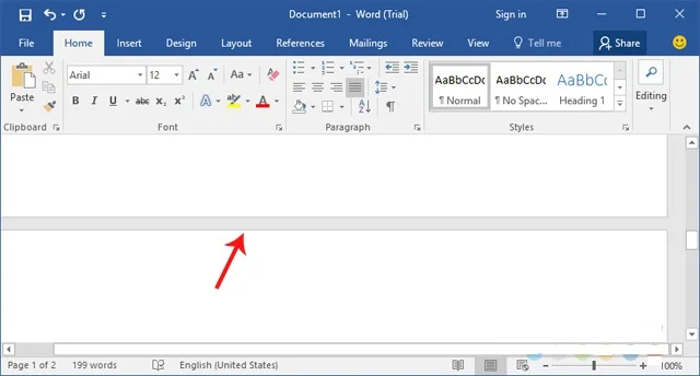Hướng dẫn chi tiết cài đặt Word 2016 từ A đến Z và Các tính năng ấn tượng 10 Gộp khoảng trống giữa 2 trang