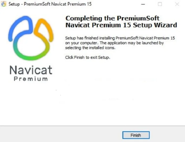 Tải và cài đặt phần mềm Navicat Premium bản full crack 10 Hình 6: Bấm chọn Finish để kết thúc