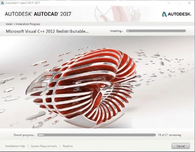 Link tải AutoCad 2017 full vĩnh viễn và hướng dẫn cài đặt đơn giản nhất 12 Hình 8: Giao diện hộp thoại chờ cài đặt
