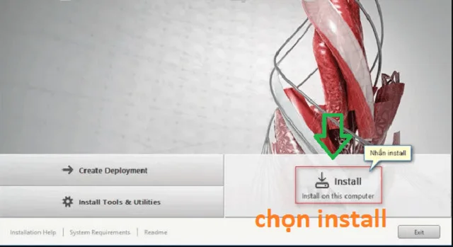 Tải AutoCAD 2015 bản full và hướng dẫn cài đặt【Link Gốc】 5 Hình ảnh 3: Chọn instal