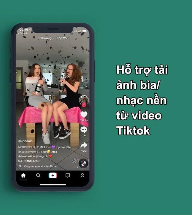 SnapTik App hỗ trợ người dùng tải video TikTok không logo 3 Hỗ trợ tải ảnh bìa hoặc nhạc nền từ TikTok về máy