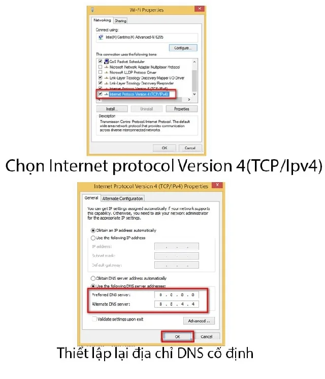 Hoàn tất thiết lập DNS