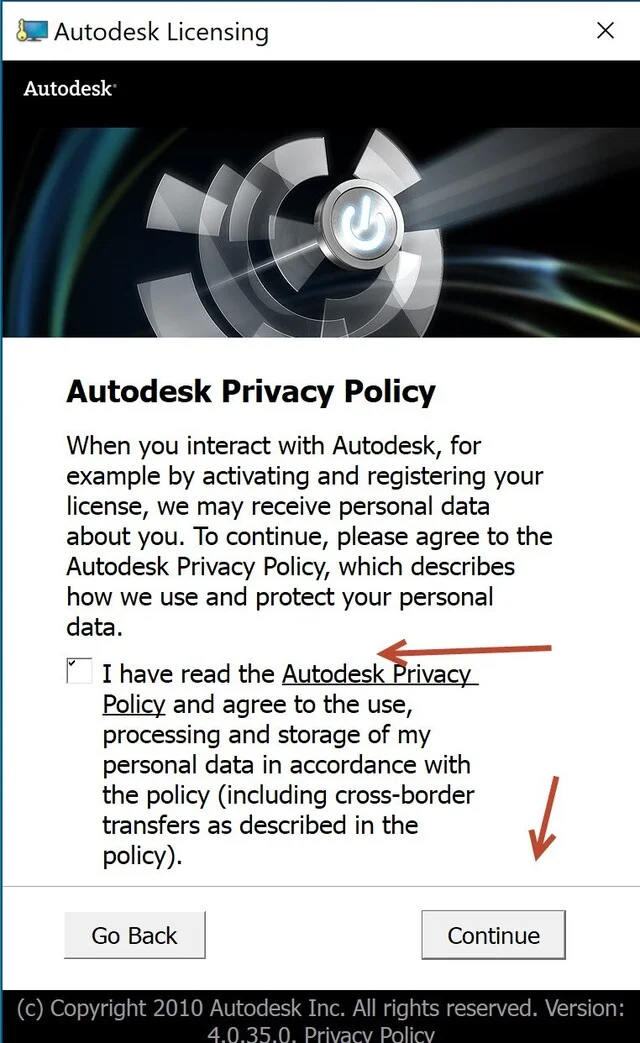 Download Autocad 2012 Miễn Phí: Phiên Bản 32/64 bit Đầy Đủ Chức Năng 11 Chọn Continue.