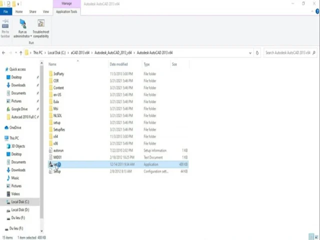 Autocad 2013 Full 32/64bit - Link tải nhanh chóng và an toàn 4 chạy file setup