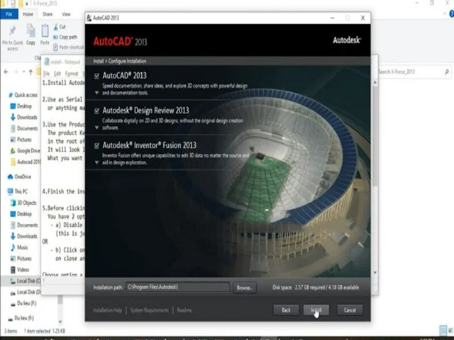 Autocad 2013 Full 32/64bit - Link tải nhanh chóng và an toàn 8 Tiếp tục chọn Install