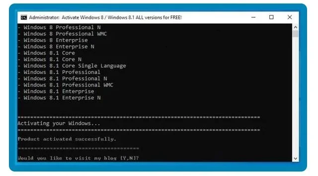 Mách bạn 2 cách Active Win 8 bản quyền vĩnh viễn 11 Kết quả của quá trình chạy tự động