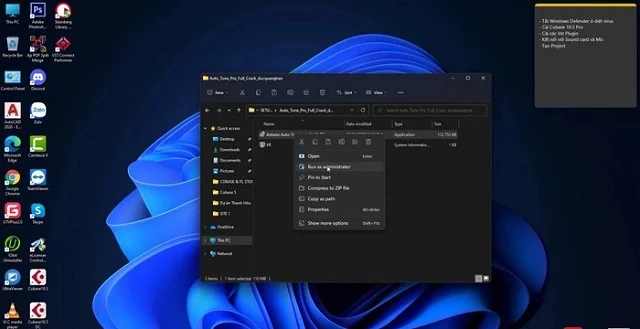 Hướng dẫn từ A - Z các bước cài đặt phần mềm Cubase 10 trên máy tính 5 Chọn mục Run as Administrator