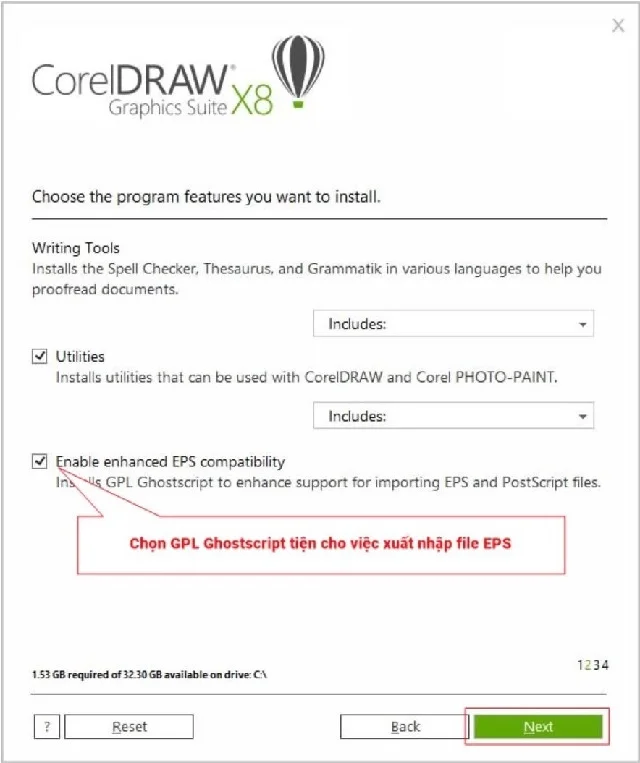 Tải CorelDRAW X8 full Crack 32/64bit - Link Google Drive 5 Lựa chọn các tiện ích giúp cho việc xuất file tiện lợi hơn