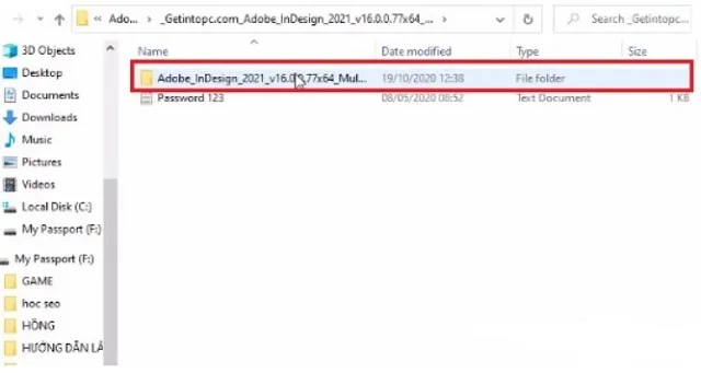 Chi tiết cách cài đặt Adobe InDesign CC 2021 bản full crack 7 Mở thư mục như hình