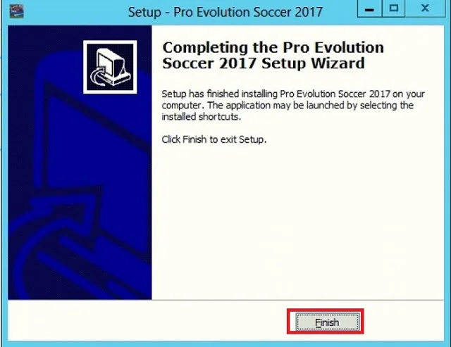 Hướng dẫn download Pes 2017 Full crack 100% 10 Nhấn Finish