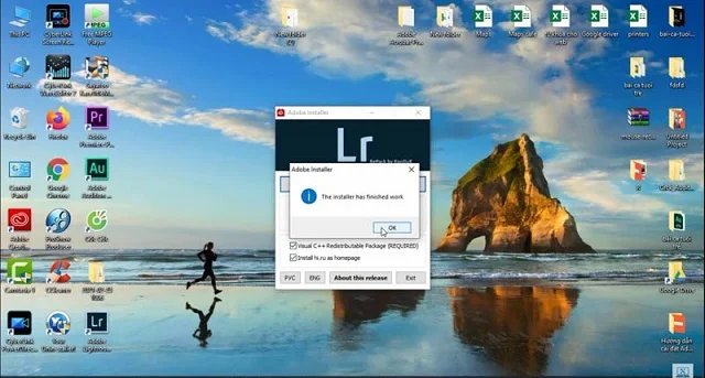 Lightroom cc 2019: Hướng dẫn cài đặt phần mềm chi tiết 9 Nhấn OK để kết thúc cài đặt
