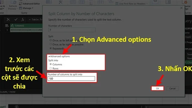 Chia sẻ các cách chia ô trong Excel mà dân văn phòng đang cần 8 Nhấn OK