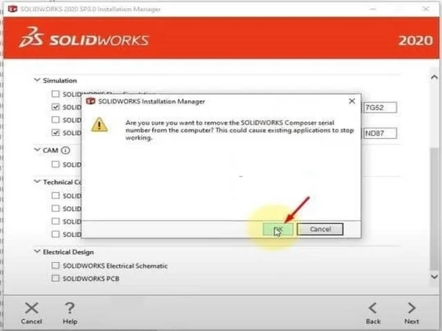 Hướng dẫn chi tiết tải và crack Solidworks 2020 full 10 Nhấn Ok