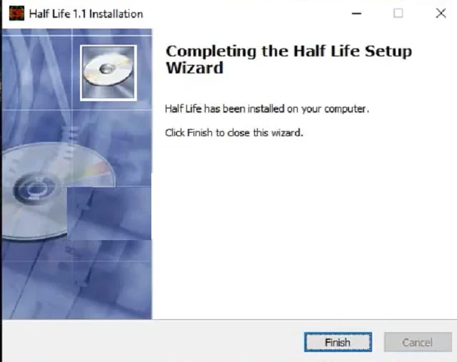 Giới thiệu game Half Life 1.1 + Hướng dẫn download, cài đặt 7 Nhấn chọn Finish kết thúc cài đặt