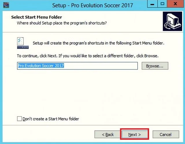 Hướng dẫn download Pes 2017 Full crack 100% 8 Nhấn chọn NEXT để quá trình cài đặt được tiếp tục diễn ra thuận lợi