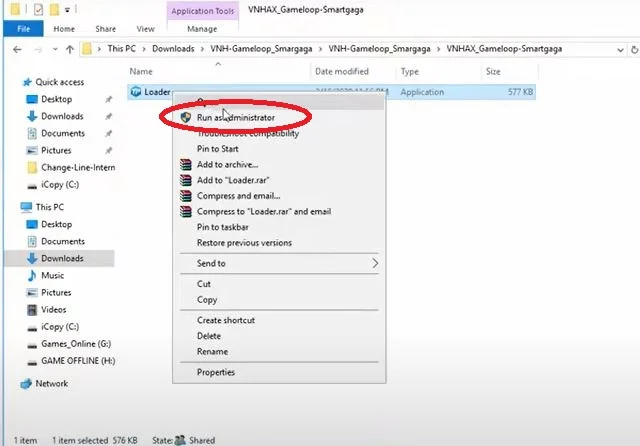 Hướng dẫn cách Hack PUBG Mobile trên PC chuẩn nhất 7 Nhấn chọn Run as administrator
