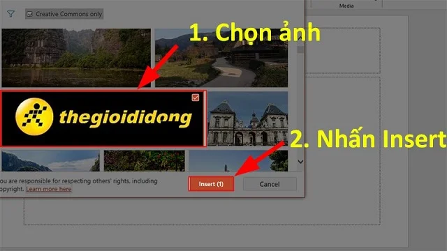 Tổng hợp một số cách chèn ảnh vào PowerPoint cực dễ 11 Nhấn chọn ảnh muốn chèn vào Slide bài thuyết trình PowerPoint
