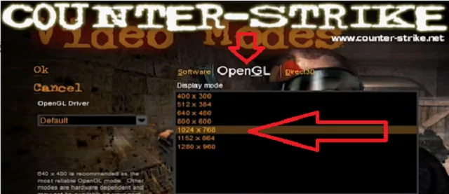 Giới thiệu game Half Life 1.1 + Hướng dẫn download, cài đặt 11 Nhấn chọn độ phân giải màn hình