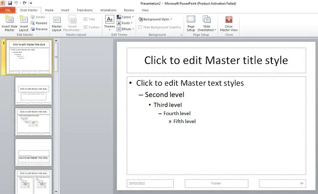Bí quyết thực hiện cách chèn logo vào PowerPoint dễ dàng 3 Nhấn chọn vào mục View và chọn Slide Master