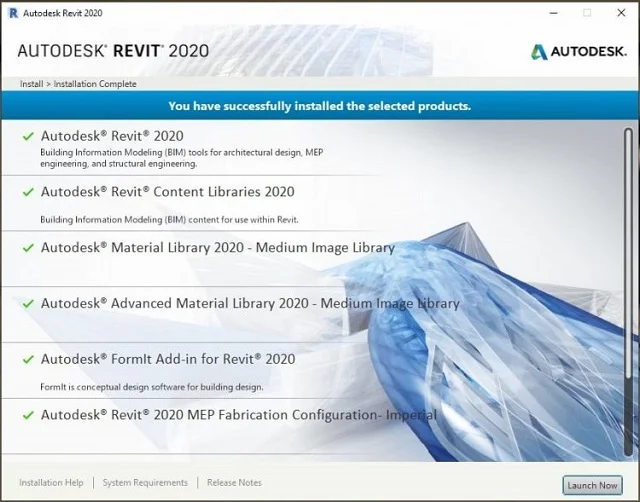 Hướng dẫn tải và cài đặt Revit 2020 bản full crack 11 Nhấn nút Launch Now