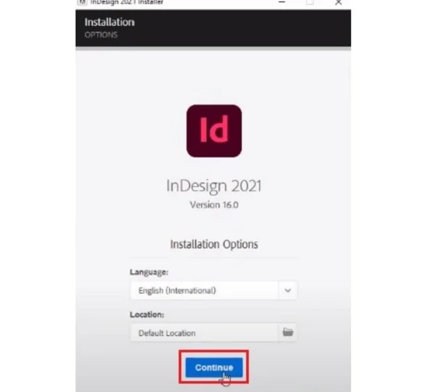 Chi tiết cách cài đặt Adobe InDesign CC 2021 bản full crack 9 Nhấn nút continue
