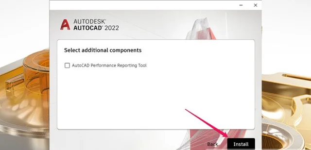 Link tải và crack phần mềm AutoCAD 2022 chuẩn nhất 7 Nhấn vào mục Install