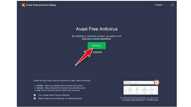 Chia sẻ cách cài đặt Avast Premier antivirus Full 2021 8 Nhấp Install để phần mềm được phép cài đặt