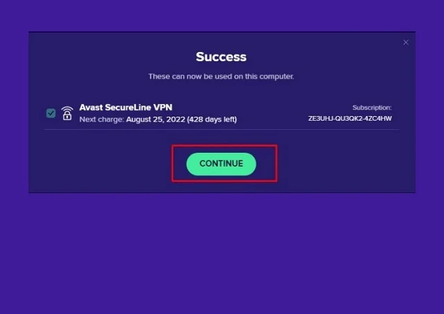 Đánh giá tổng quan về công cụ Avast SecureLine VPN 14 Nhập Key thành công