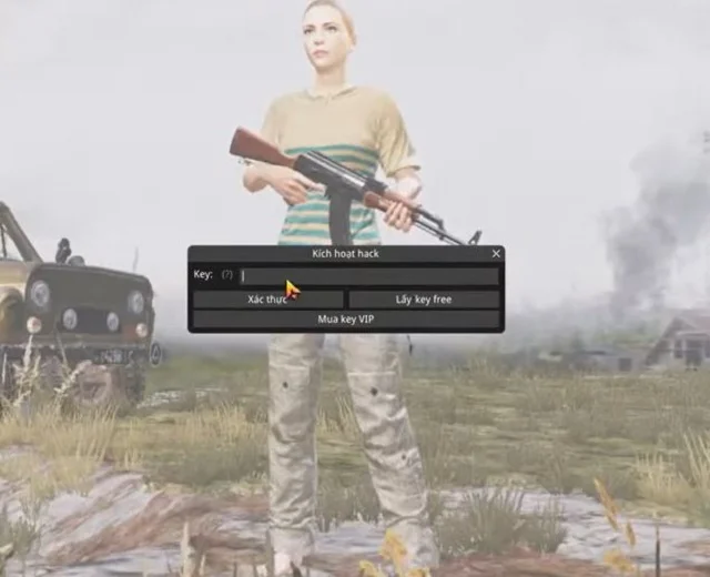 Hướng dẫn cách Hack PUBG Mobile trên PC chuẩn nhất 9 Nhập Key theo yêu cầu