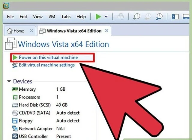 Hướng dẫn chi tiết cách tải và kích hoạt VMware Workstation 13 Nút bật/ tắt trên phần mềm VMware Workstation