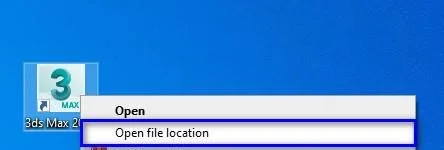 Open file location