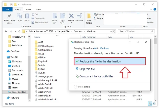Link tải phần mềm Illustrator CC 2018 luôn luôn cập nhật 8 Paste file crack vào nơi lưu trữ file cài đặt