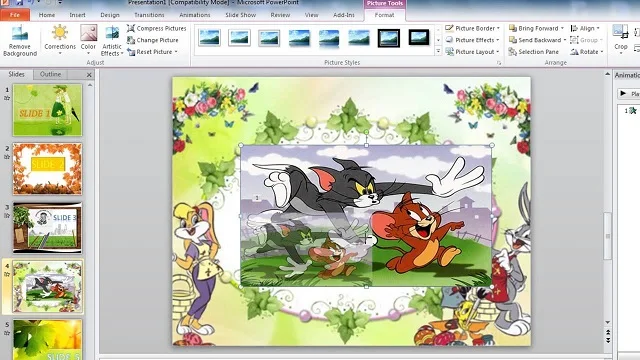 Tổng hợp một số cách chèn ảnh vào PowerPoint cực dễ 7 Slide sau khi chèn ảnh