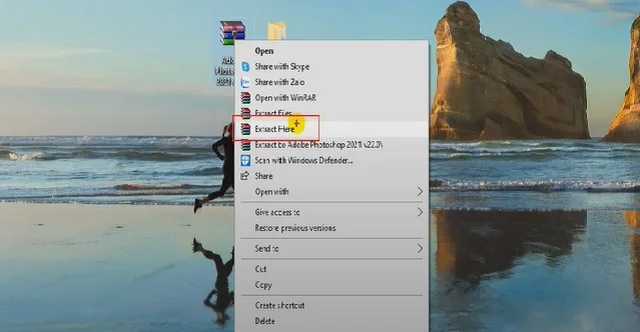 Link tải Photoshop CC 2021 full Crack - Hướng dẫn cài đặt 3 Tải link driver về máy và giải nén