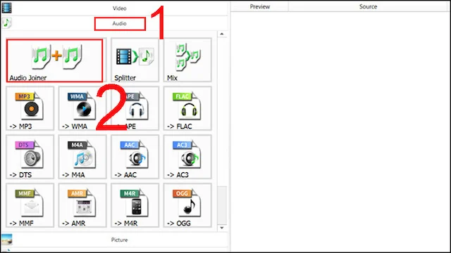 Cách tải và sử dụng Format Factory đơn giản nhất 11 Tại mục Audio chọn Audio Joiner