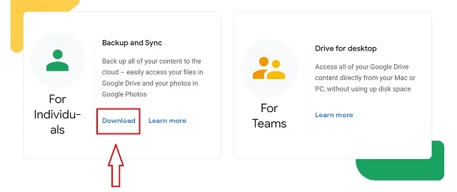 Hướng dẫn cách đồng bộ Google Drive với máy tính chi tiết và nhanh chóng 3 Tải phần mềm xuống