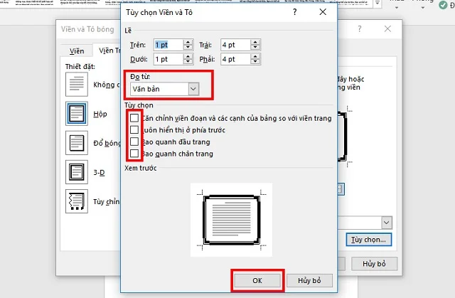 Tạo trang bìa Word đẹp bằng sử dụng công cụ Page Border