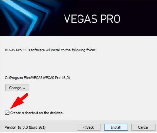 Hướng dẫn cách cài đặt Sony Vegas Pro nhanh chóng 6 Thêm biểu tượng vào màn hình desktop
