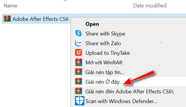 Tải After Effects CS6 Full Crack Miễn Phí (Google Drive) 4 Thực hiện bước 1