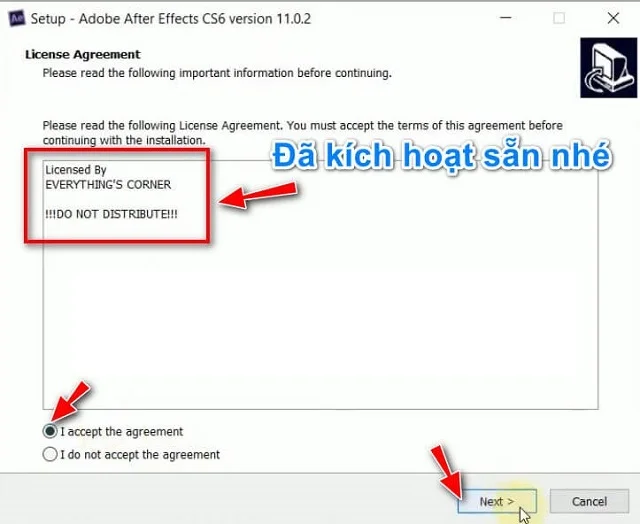Tải After Effects CS6 Full Crack Miễn Phí (Google Drive) 6 Thực hiện bước 3