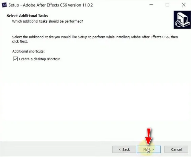 Tải After Effects CS6 Full Crack Miễn Phí (Google Drive) 9 Thực hiện bước 6
