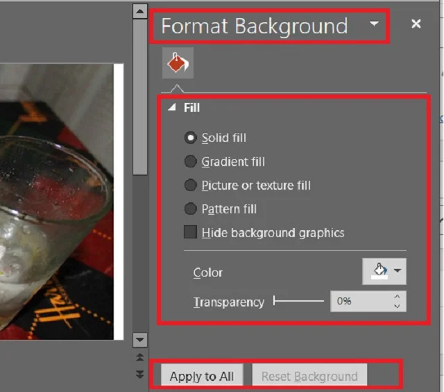 Hướng dẫn chi tiết cách đổi background trong PowerPoint 11 Thực hiện tùy chỉnh