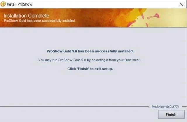 Tải phần mềm ProShow Gold để tạo những video sống động 10 Tiếp tục cài đặt