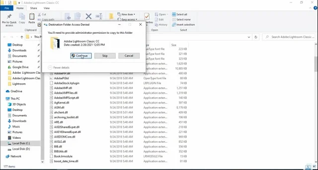 Lightroom cc 2019: Hướng dẫn cài đặt phần mềm chi tiết 13 Tiếp tục nhấn chọn mục Continue