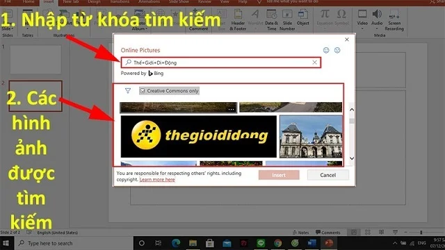 Tổng hợp một số cách chèn ảnh vào PowerPoint cực dễ 10 Tìm kiếm nguồn ảnh tại cửa sổ Bing Image Search