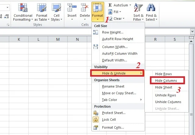 Bật mí ngay 4 cách ẩn cột trong Excel đơn giản 6 Trình tự thực hiện các thao tác theo yêu cầu