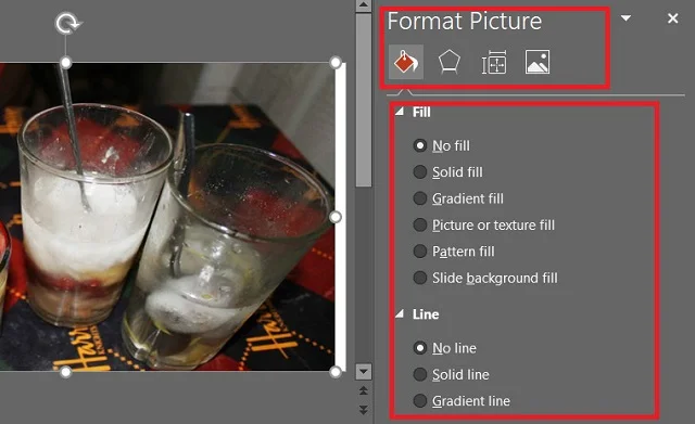 Hướng dẫn chi tiết cách đổi background trong PowerPoint 13 Tùy chỉnh trong Format Picture