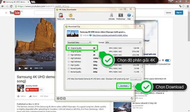 Cài đặt và sử dụng 4K Video Downloader đơn giản nhất 9 Tuỳ vào yêu cầu của mình mà bạn có thể lựa chọn nhé
