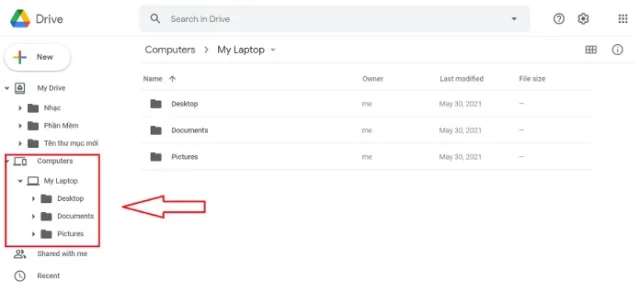 Hướng dẫn cách đồng bộ Google Drive với máy tính chi tiết và nhanh chóng 13 Vị trí được đồng bộ