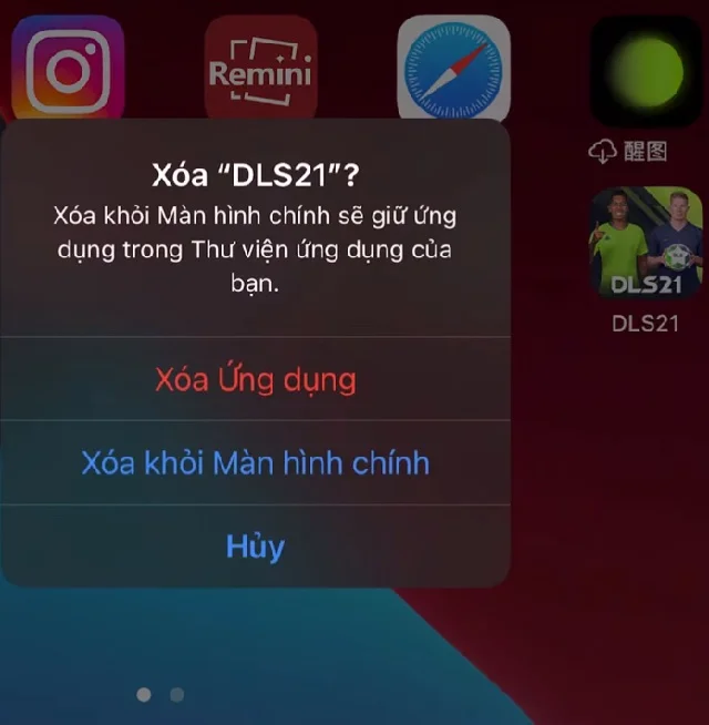 Học lỏm thủ thuật Hack Dream League Soccer 2021 tiền vàng thả ga 14 Xóa ứng dụng game đang có